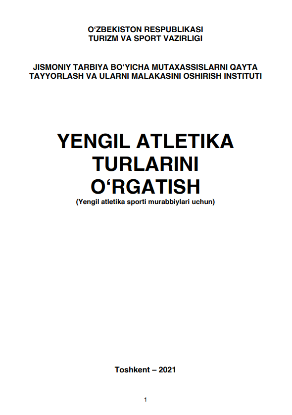 Yengil atletika turlarini o‘rgatish